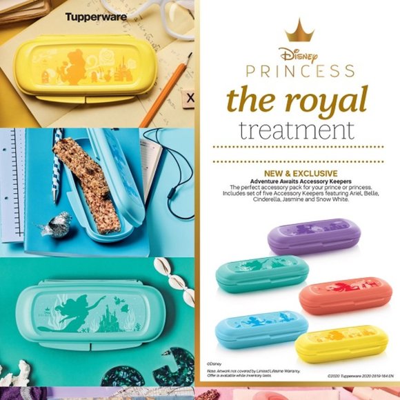 Tupperware Disney Princess Accessory Keepers set 5 - Picture 1 of 4